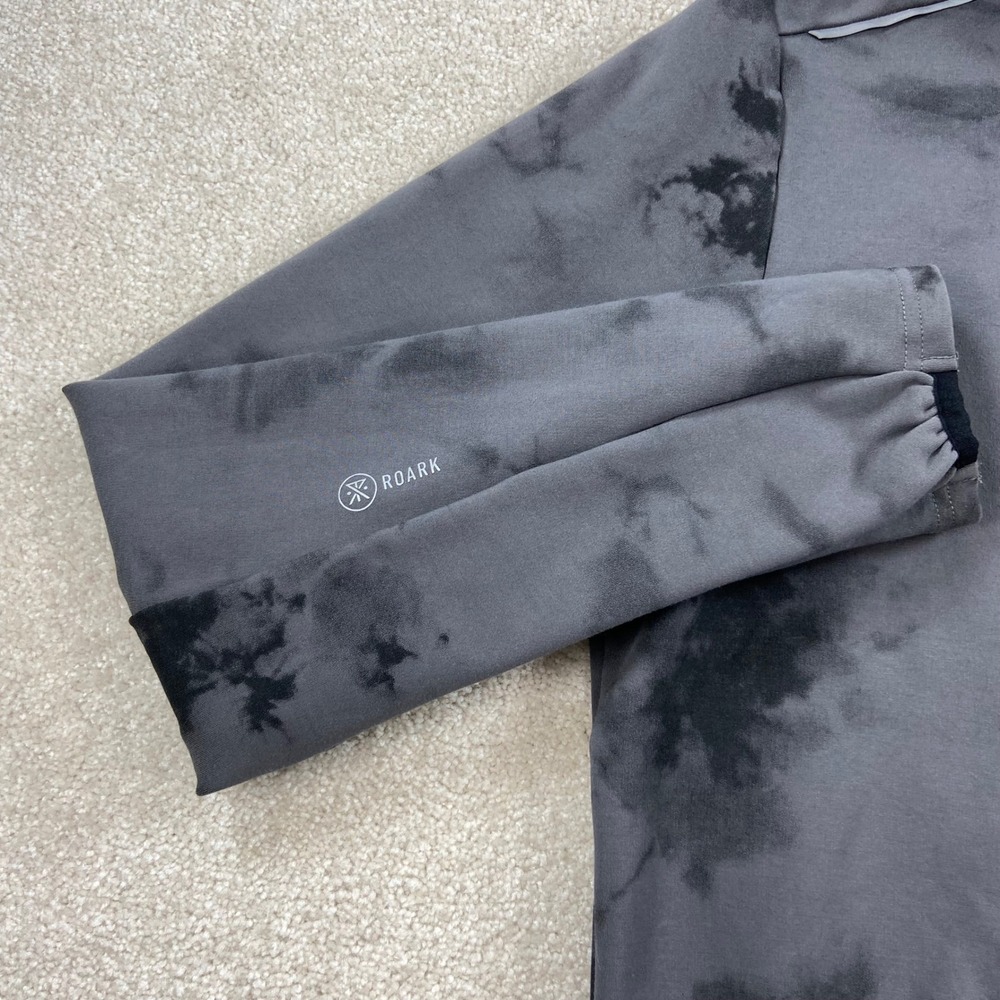 Roark Run Amok El Morro Motorhead Hoodie Mens Medium Grey Tie Dye Full Zip - Picture 3 of 14